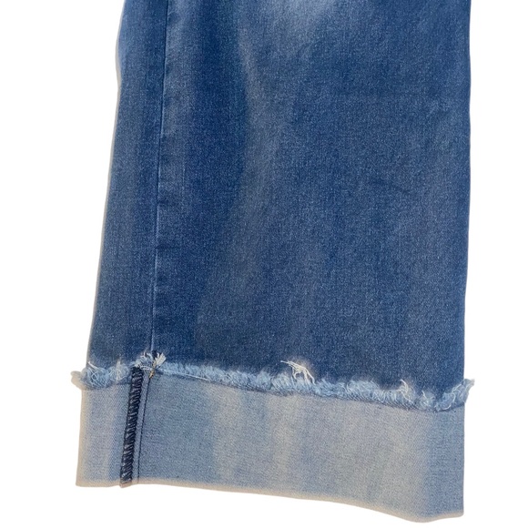 Mekool size 3x juniors? Wide leg cuffed jeans new - Picture 3 of 11
